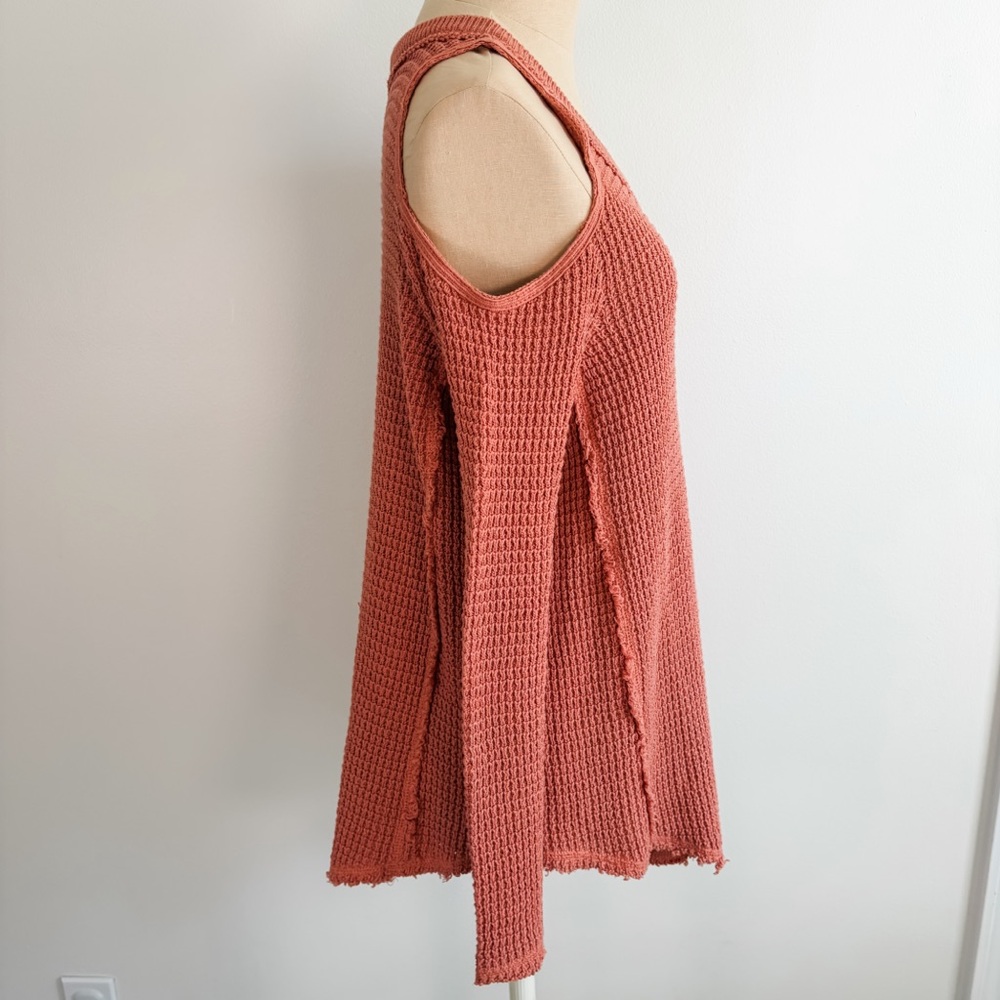 Free People Sunrise Sunset Cold Shoulder Sweater - Picture 7 of 12
